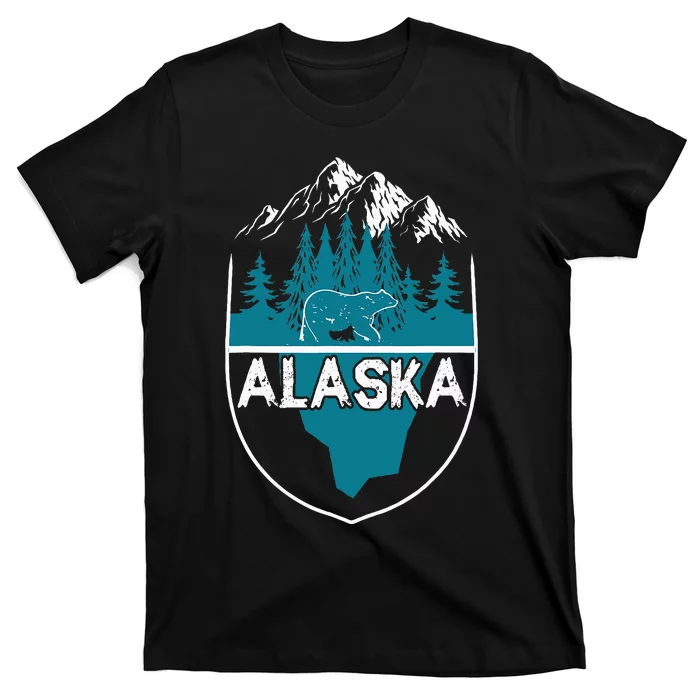 Alaska Bear Nature Alaskan Mountains T-Shirt