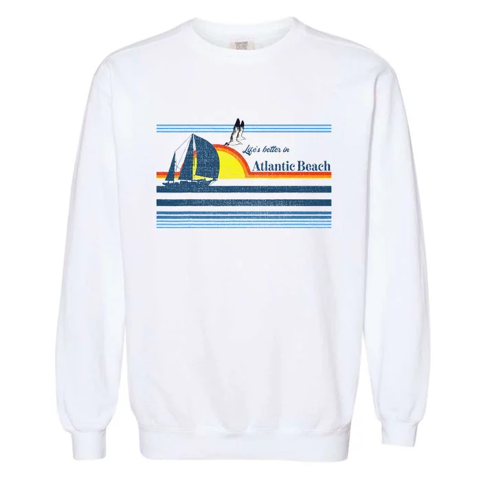 Atlantic Beach Nc North Carolina Gift Beach Garment-Dyed Sweatshirt