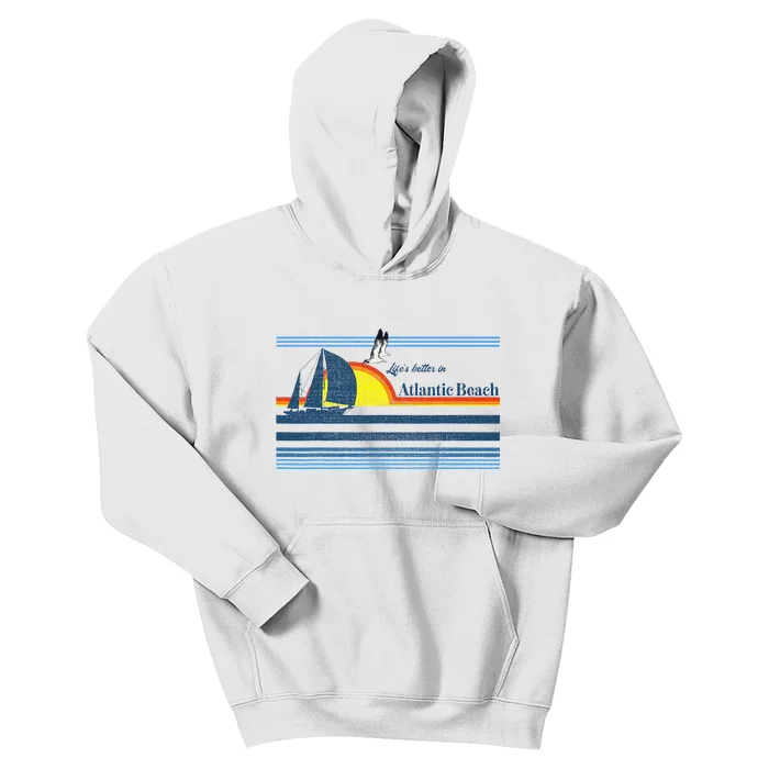 Atlantic Beach Nc North Carolina Gift Beach Kids Hoodie