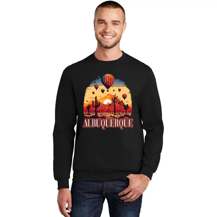 Albuquerque Balloon New Mexico Hot Air Balloon Tall Sweatshirt