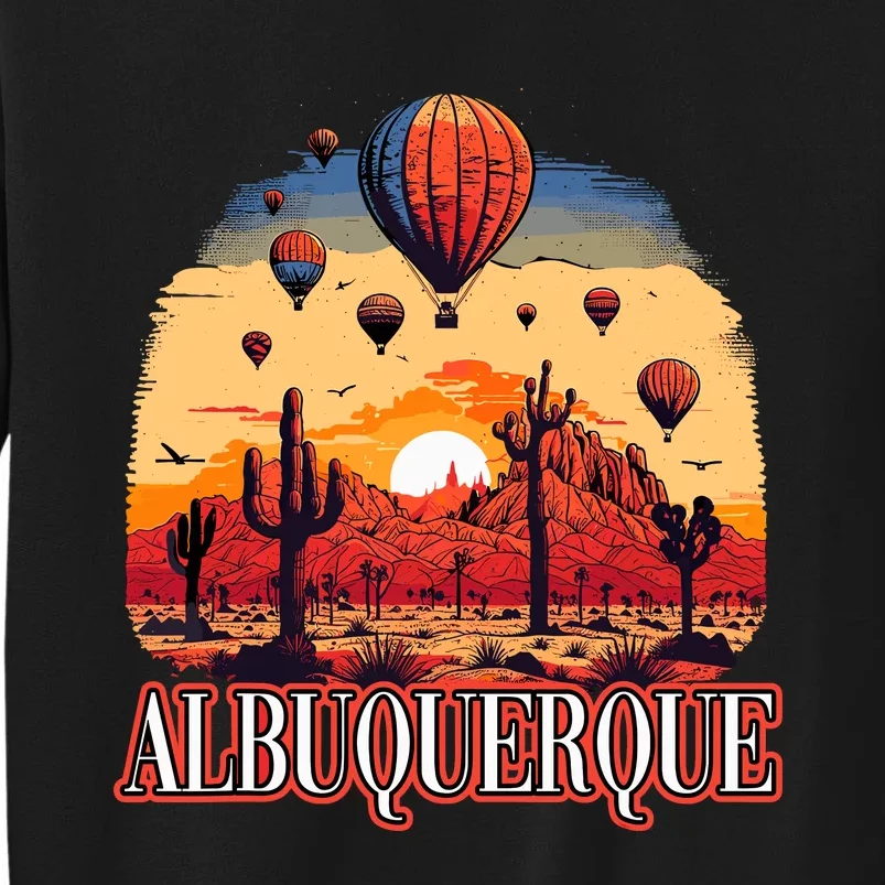 Albuquerque Balloon New Mexico Hot Air Balloon Tall Sweatshirt