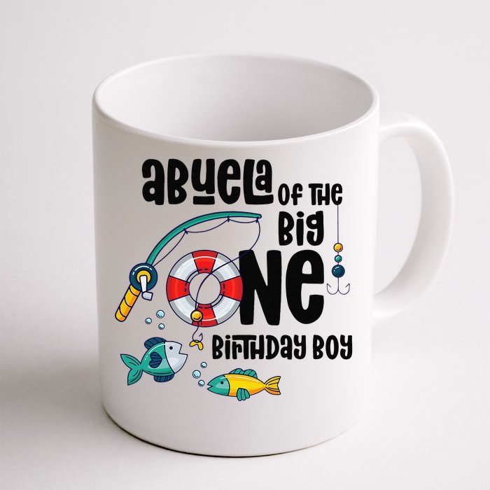 Abuela Big One 1YearOld Fishing Birthday Front & Back Coffee Mug