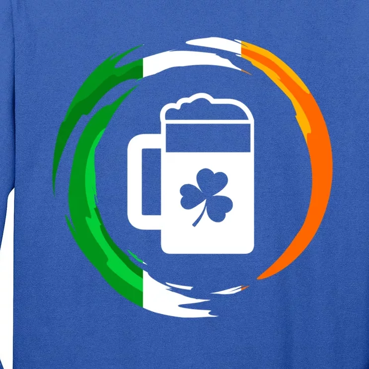 Abstract Beer Of Saint Patrick Day Illustration Gift Tall Long Sleeve T-Shirt