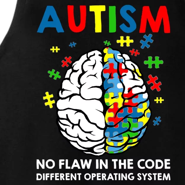 Autism Brain Operating System Ladies Tri-Blend Wicking Tank