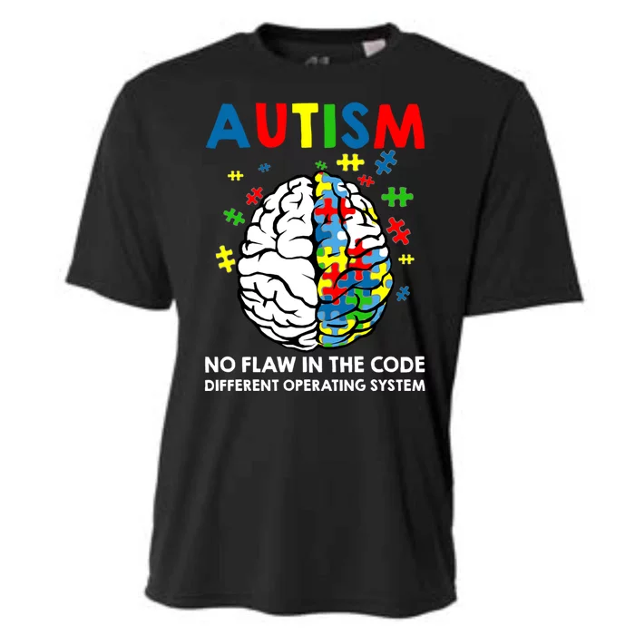 Autism Brain Operating System Cooling Performance Crew T-Shirt