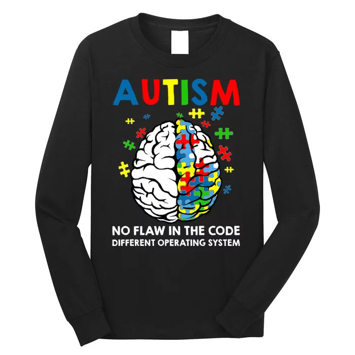 Autism Brain Operating System Long Sleeve Shirt