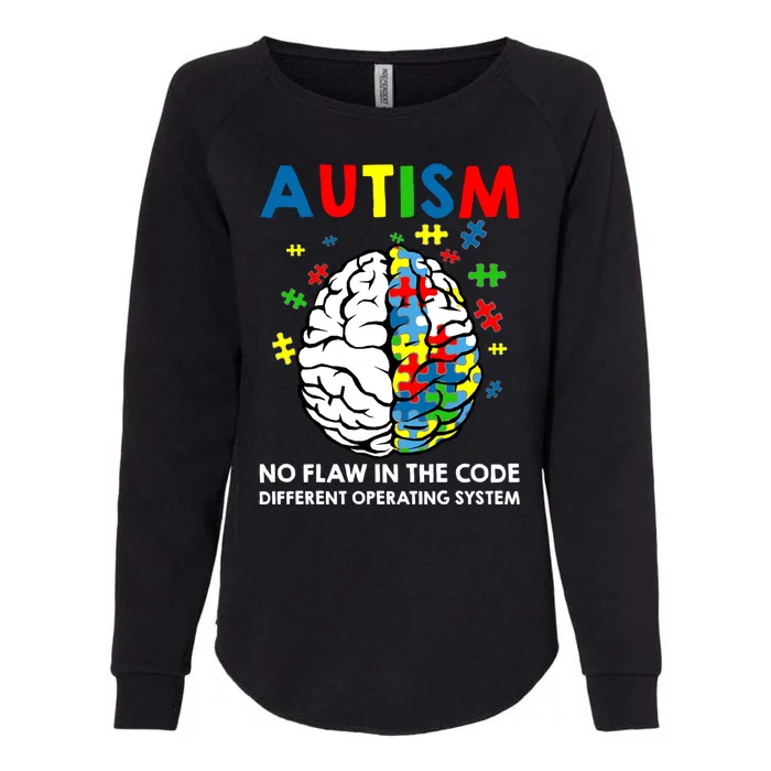 Autism Brain Operating System Womens California Wash Sweatshirt