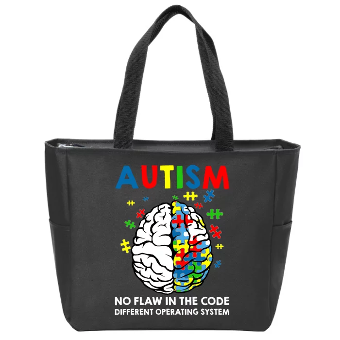 Autism Brain Operating System Zip Tote Bag