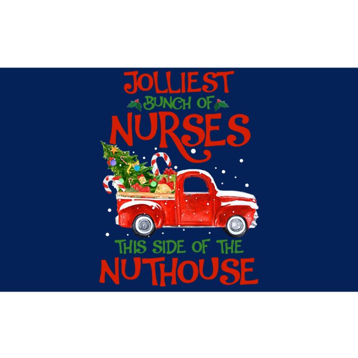 A Bunch Of A Nurses This Side Of The Nuthouse Christmas Bumper Sticker