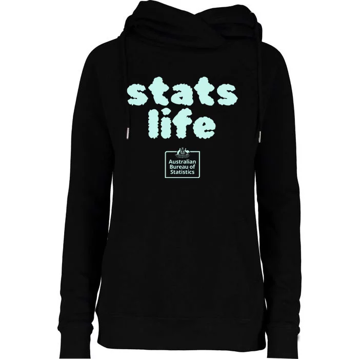 Australian Bureau Of Statistics Stats Life Womens Funnel Neck Pullover Hood