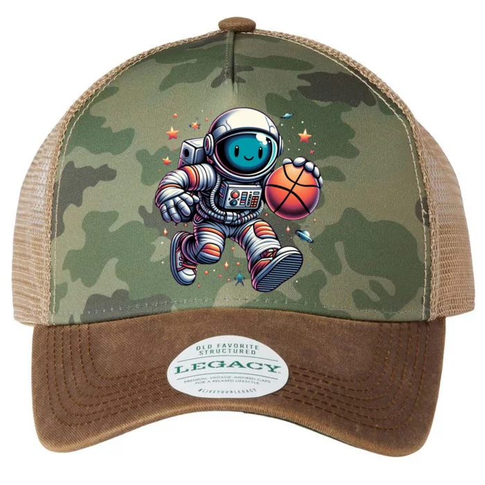 Astronaut Basketball Outer Space: Dunk Your Way Through The Cosmos Legacy Tie Dye Trucker Hat