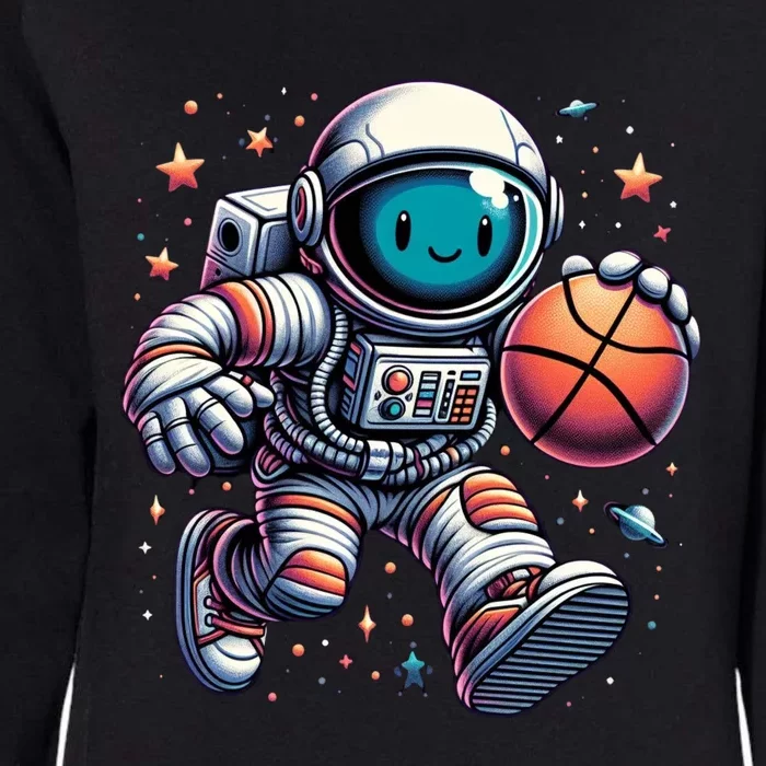 Astronaut Basketball Outer Space: Dunk Your Way Through The Cosmos Womens California Wash Sweatshirt