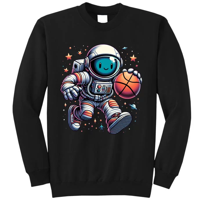 Astronaut Basketball Outer Space: Dunk Your Way Through The Cosmos Tall Sweatshirt