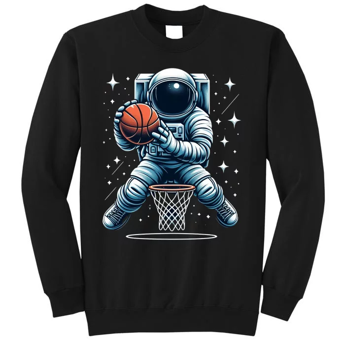 Astronaut Basketball Outer Space: Dunk Your Way Through The Cosmos Tall Sweatshirt