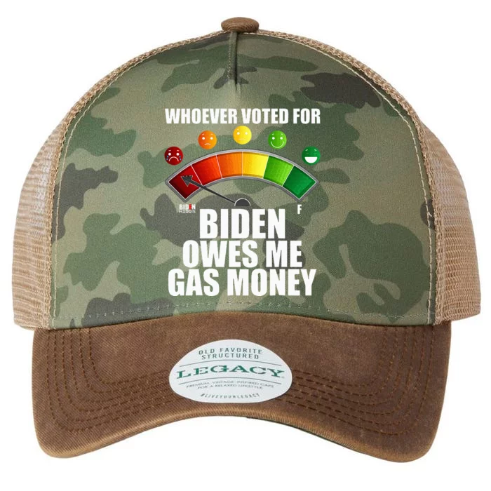 Anti Biden Owes Me Gas Money Pro America For Republicans Legacy Tie Dye Trucker Hat