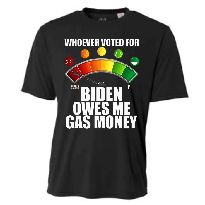 Anti Biden Owes Me Gas Money Pro America For Republicans Cooling Performance Crew T-Shirt