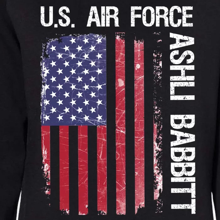 Ashli Babbitt Patriotic Awareness Rip Womens California Wash Sweatshirt