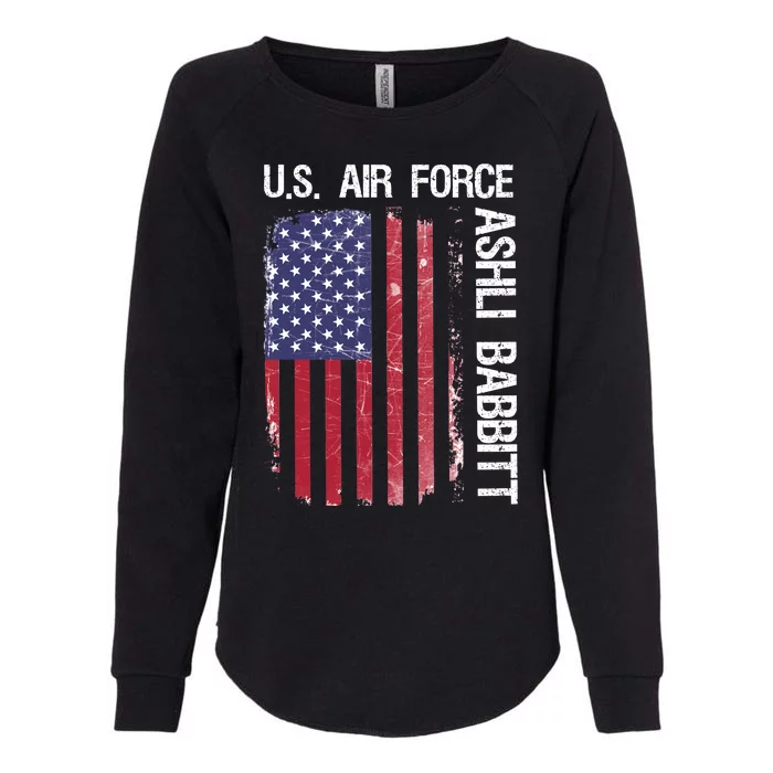 Ashli Babbitt Patriotic Awareness Rip Womens California Wash Sweatshirt