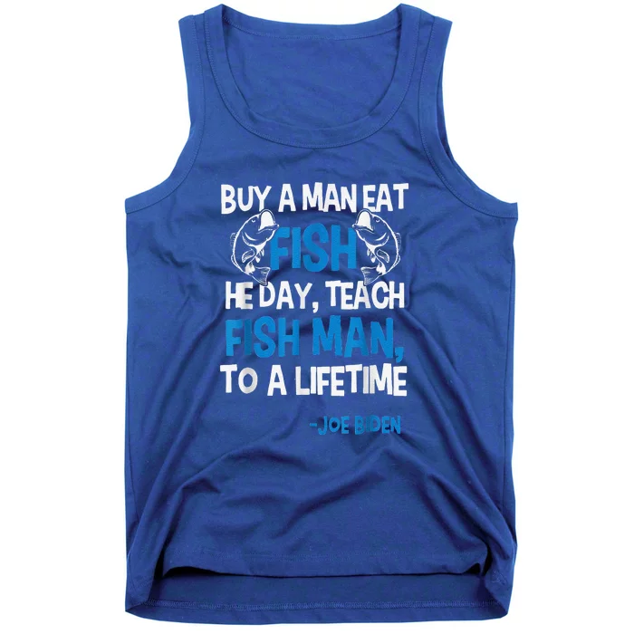 Anti Biden Political Impeach Biden Buy A Man Eat Fish Tank Top