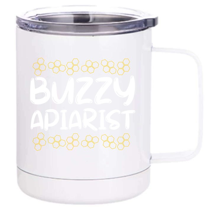 Apiarist Beekeeper Proud Bee Apiculture Beekeeping Gift Front & Back 12oz Stainless Steel Tumbler Cup