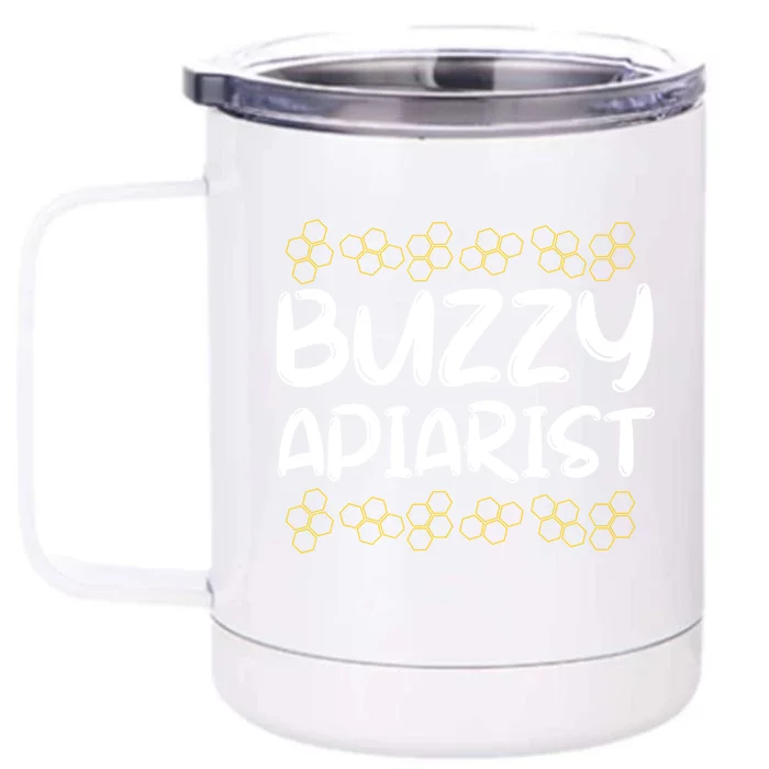 Apiarist Beekeeper Proud Bee Apiculture Beekeeping Gift Front & Back 12oz Stainless Steel Tumbler Cup