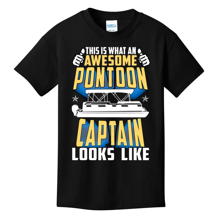 Awesome Best Pontoon Captain For Boaters Boat Kids T-Shirt