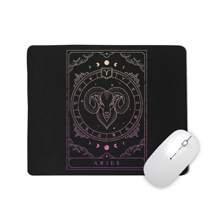 Aries Birthday Present Wo Zodiac Sign Aries Mousepad