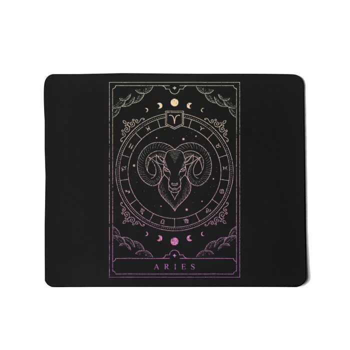 Aries Birthday Present Wo Zodiac Sign Aries Mousepad