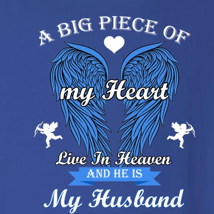 A Big Piece Of My Heart Lives In Heaven He Is My Husband Gift Toddler Long Sleeve Shirt