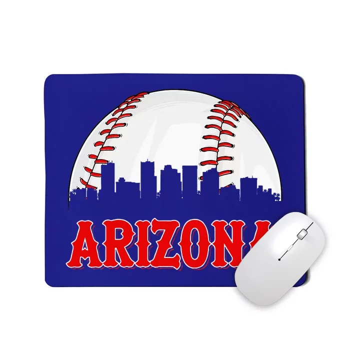 Arizona Baseball Player And Fans Mousepad