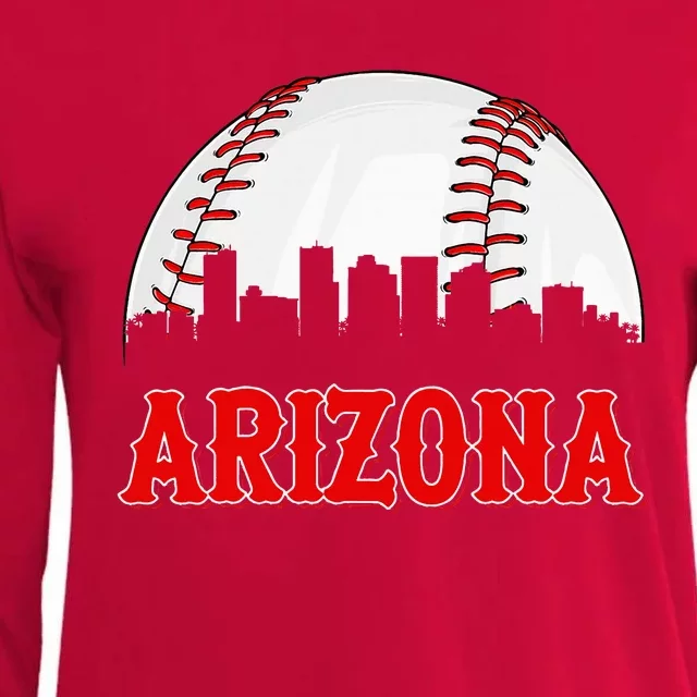 Arizona Baseball Player And Fans Womens Cotton Relaxed Long Sleeve T-Shirt