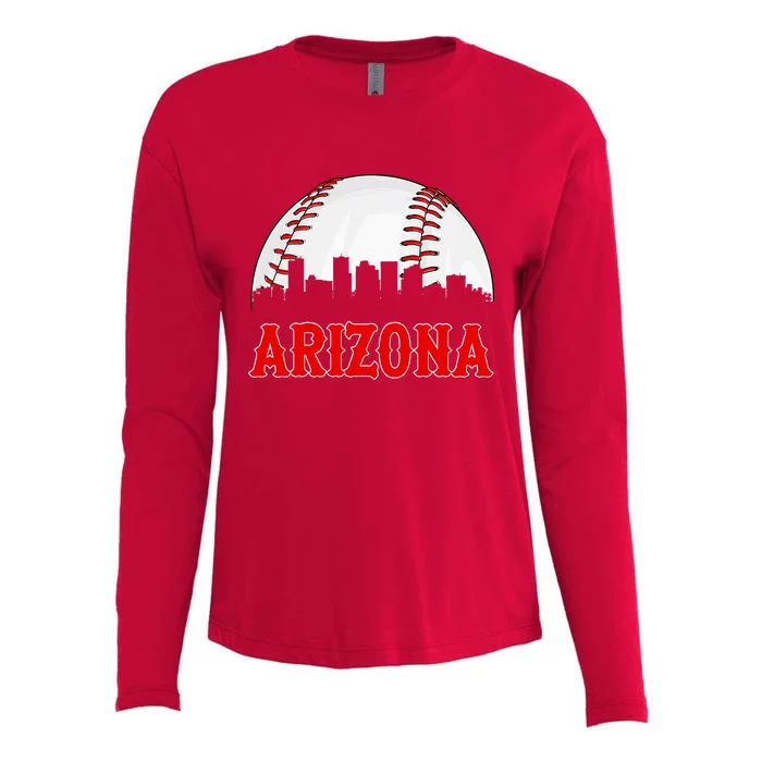 Arizona Baseball Player And Fans Womens Cotton Relaxed Long Sleeve T-Shirt