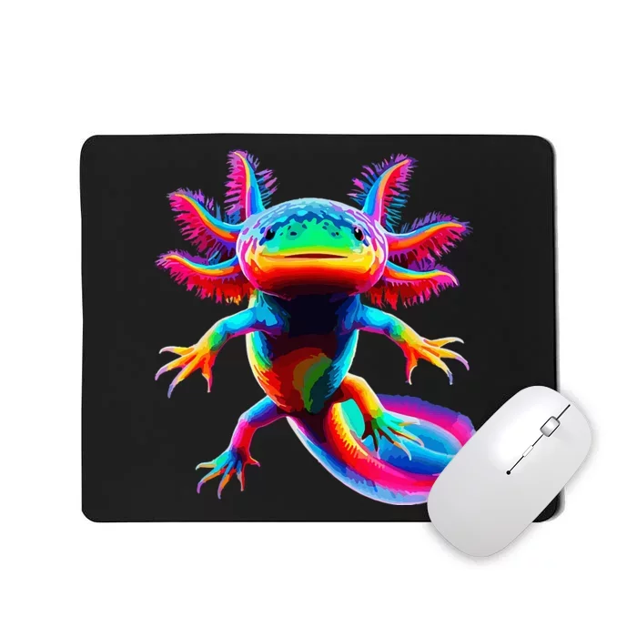 Axolotl Beautiful Pop Art Axolotl Mousepad