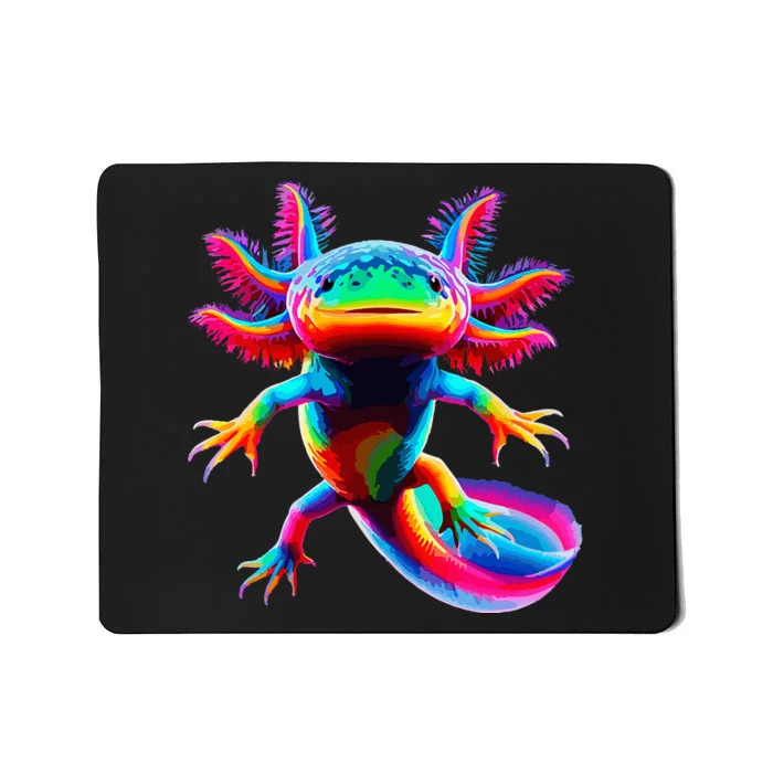 Axolotl Beautiful Pop Art Axolotl Mousepad