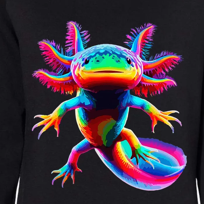 Axolotl Beautiful Pop Art Axolotl Womens California Wash Sweatshirt