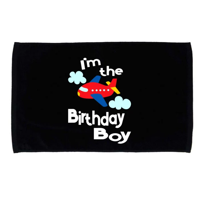 Airplane Birthday Party Outfit - I'm The Birthday Boy Microfiber Hand Towel