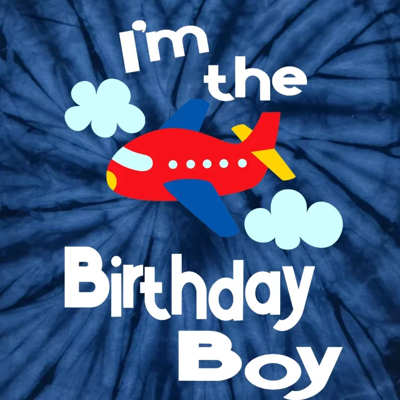 Airplane Birthday Party Outfit - I'm The Birthday Boy Tie-Dye T-Shirt