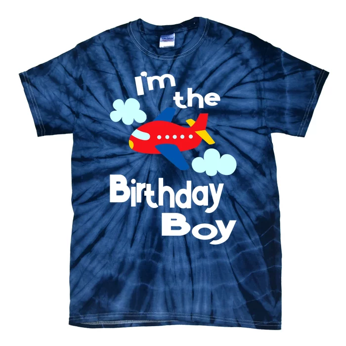 Airplane Birthday Party Outfit - I'm The Birthday Boy Tie-Dye T-Shirt