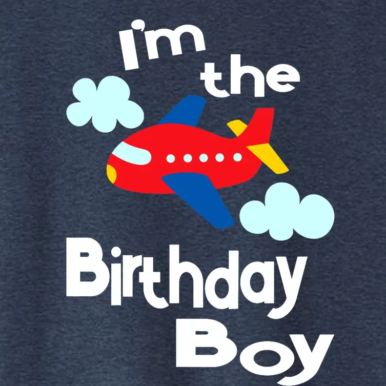 Airplane Birthday Party Outfit - I'm The Birthday Boy Women's Crop Top Tee