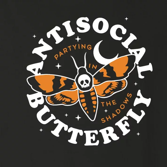 Antisocial Butterfly Partying In The Shadows Apparel Toddler Long Sleeve Shirt