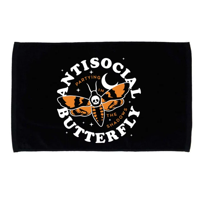 Antisocial Butterfly Partying In The Shadows Apparel Microfiber Hand Towel