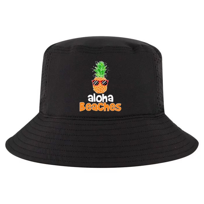 Aloha Beaches Pineapple Sunglasses Hawaiian Yall Vacation Cool Comfort Performance Bucket Hat