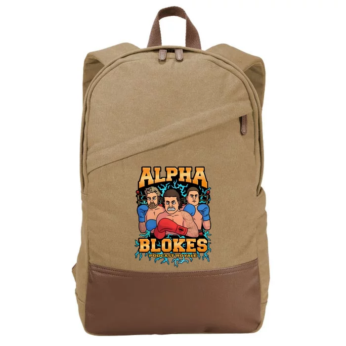 Alpha Blokes Podcast Royale Biffin Cotton Canvas Backpack