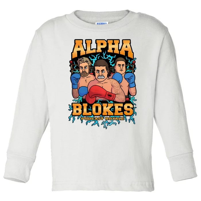 Alpha Blokes Podcast Royale Biffin Toddler Long Sleeve Shirt