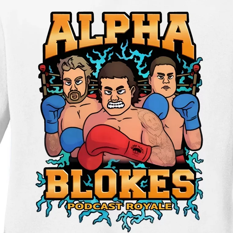 Alpha Blokes Podcast Royale Biffin Ladies Long Sleeve Shirt