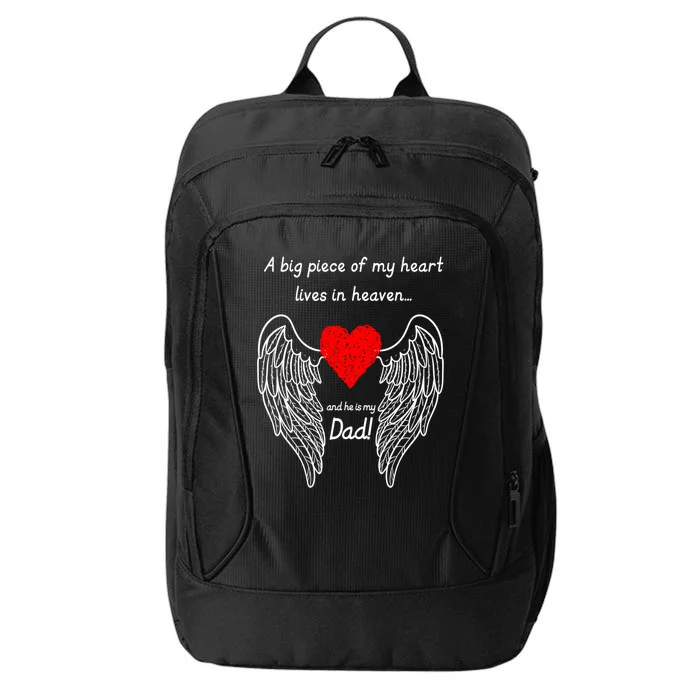 A Big Piece Of My Heart Lives In Heaven Gift City Backpack