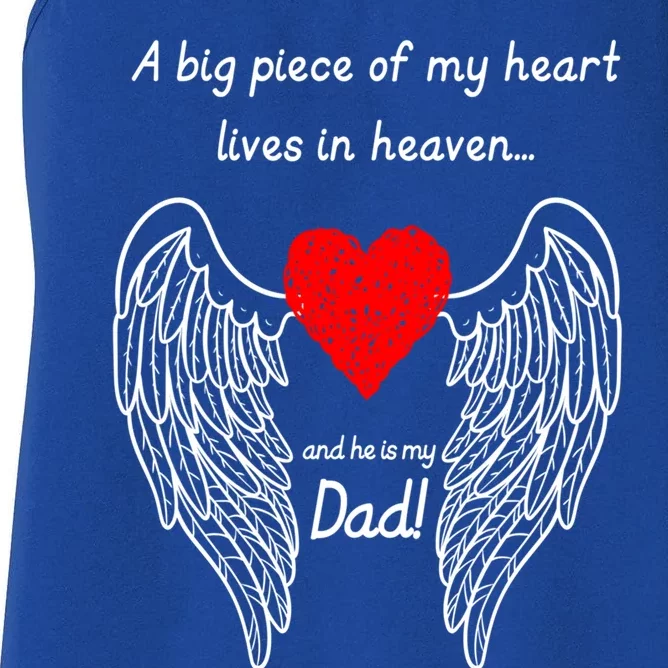 A Big Piece Of My Heart Lives In Heaven Gift Women's Racerback Tank