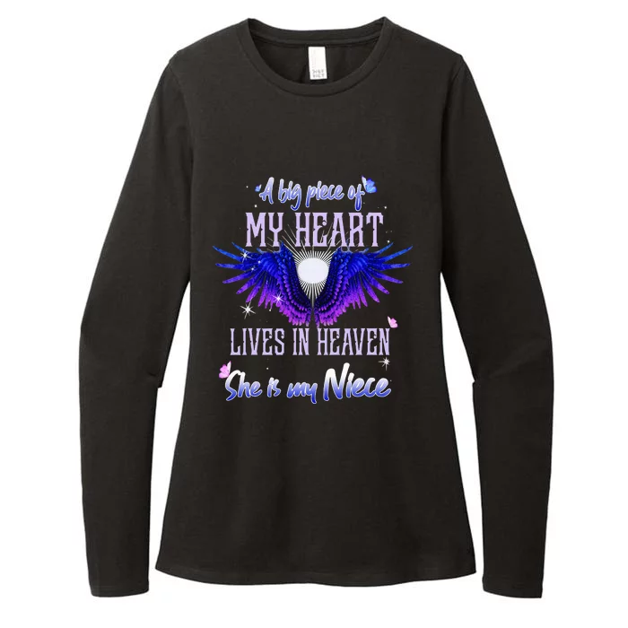 A Big Piece Of My Heart Lives In Heaven She Is My Niece Womens CVC Long Sleeve Shirt