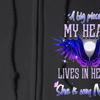 A Big Piece Of My Heart Lives In Heaven She Is My Niece Full Zip Hoodie