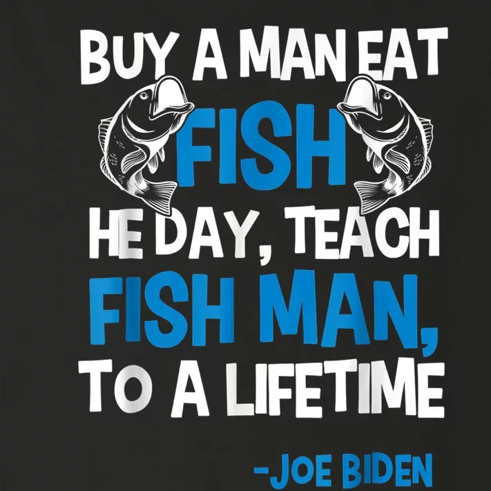 Anti Biden Political Impeach Biden Buy A Man Eat Fish Toddler Long Sleeve Shirt